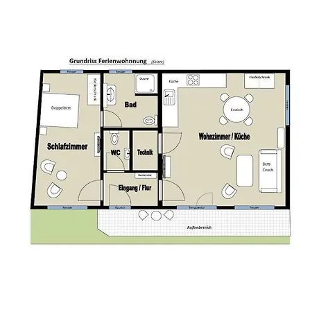 Сasa de vacaciones In With Barbecue